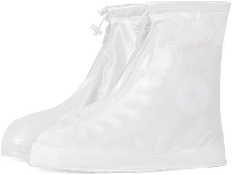 FUNLAVIE Rain Shoe Covers Non-slip Reusable Waterproof Shoe Covers for Women Men | Amazon (US)