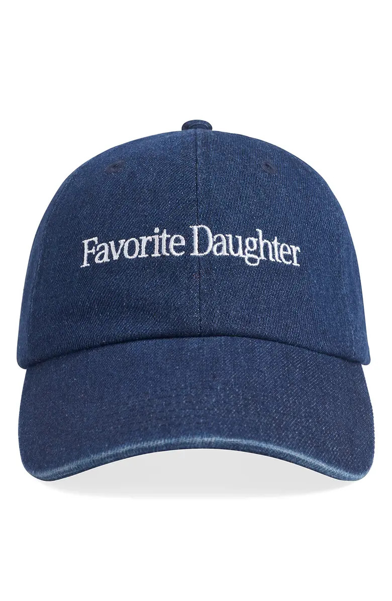 Classic Logo Cotton Denim Baseball Cap | Nordstrom