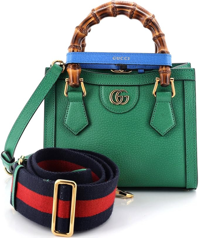 Amazon.com: Gucci, Pre-Loved Diana NM Bamboo Handle Tote Leather Mini, Green : Amazon Luxury | Amazon (US)