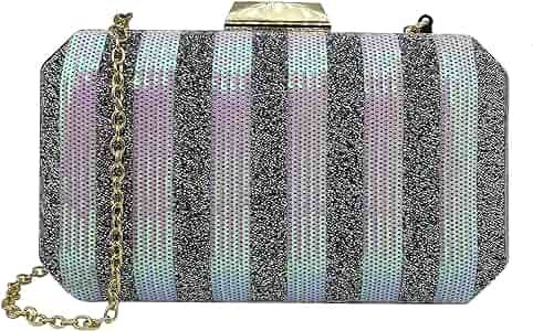 ZHANNI Bling Shiny Clutch for Women Shining Sequins Purses for Women Sequined Evening Handbag | Amazon (US)
