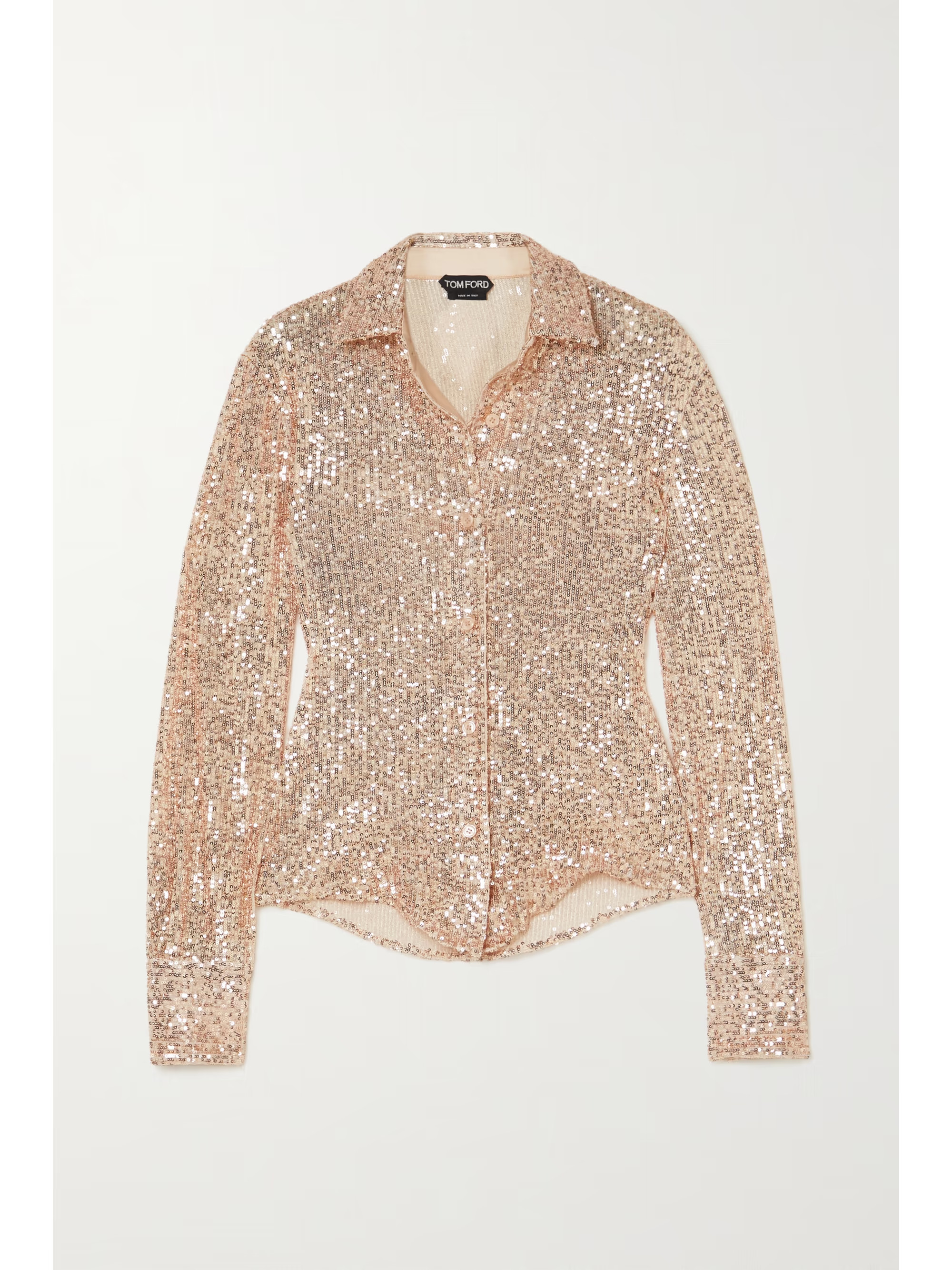 Sequined tulle shirt | NET-A-PORTER (US)