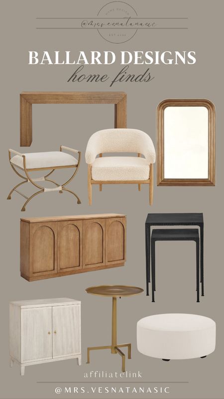 Ballard Designs up to 25% off furniture, rugs, decor, etc. Loving this sideboard, nesting tables and mirror! 

Ballard Designs, living room, home decor, bedroom, side table, console table, entryway, bench, nightstand, mirror, bedroom, 

#LTKsalealert #LTKhome #LTKSeasonal