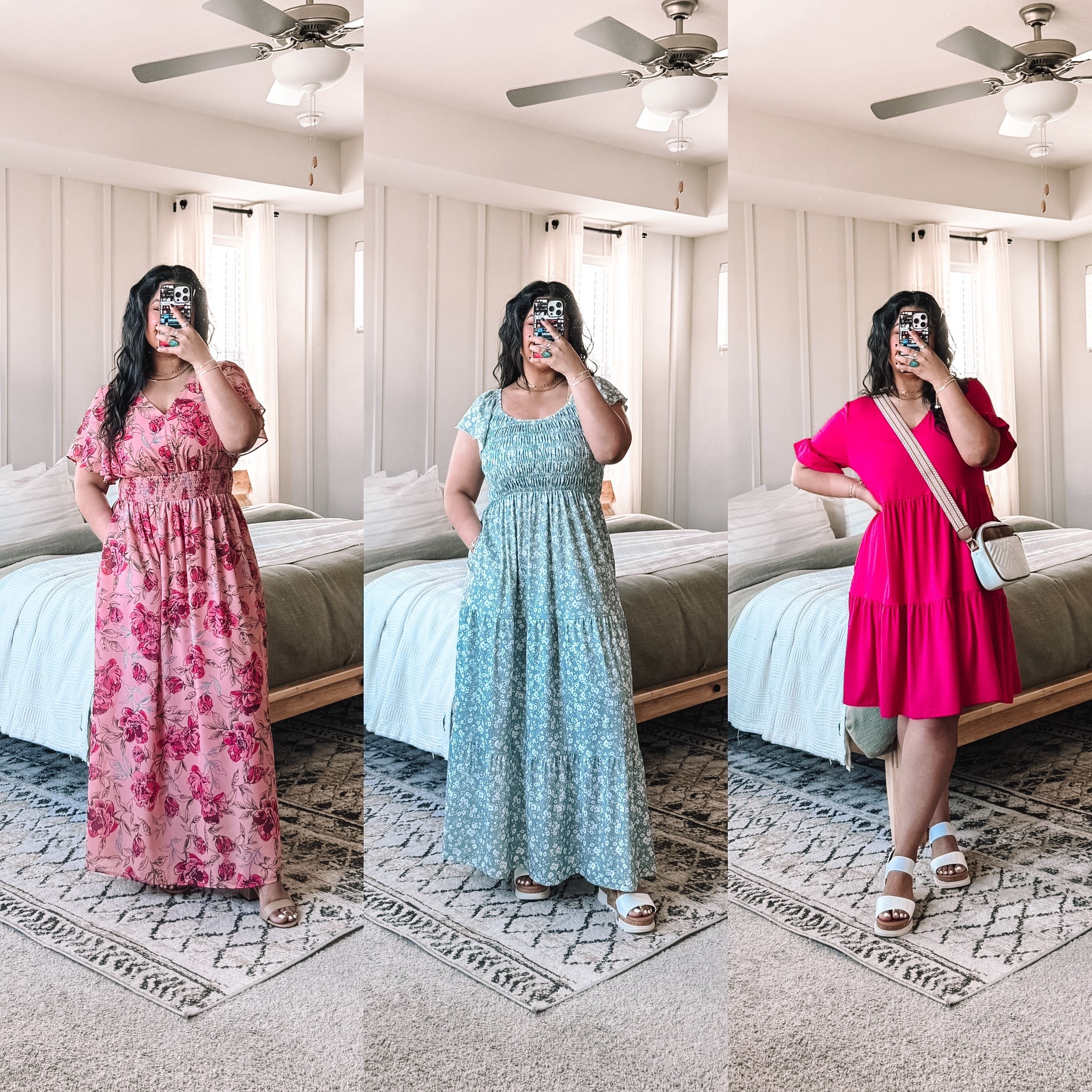Comfy Amazon dresses! I’m 5’1”, size 10-12 (more often a 12), wearing my true size large in all. They come in tons of cute colors! Shoes are true to size. 

#LTKPetite #LTKMidsize #LTKFindsUnder50