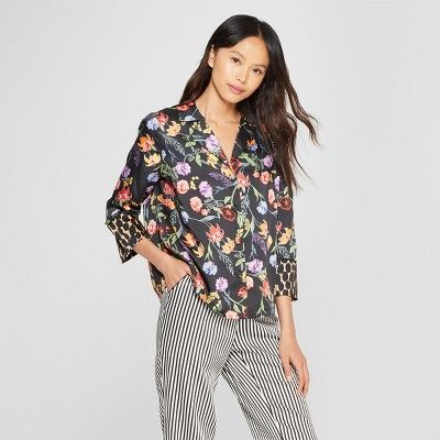 Women's Long Sleeve Pajama Shirt Jacket - Who What Wear™ | Target