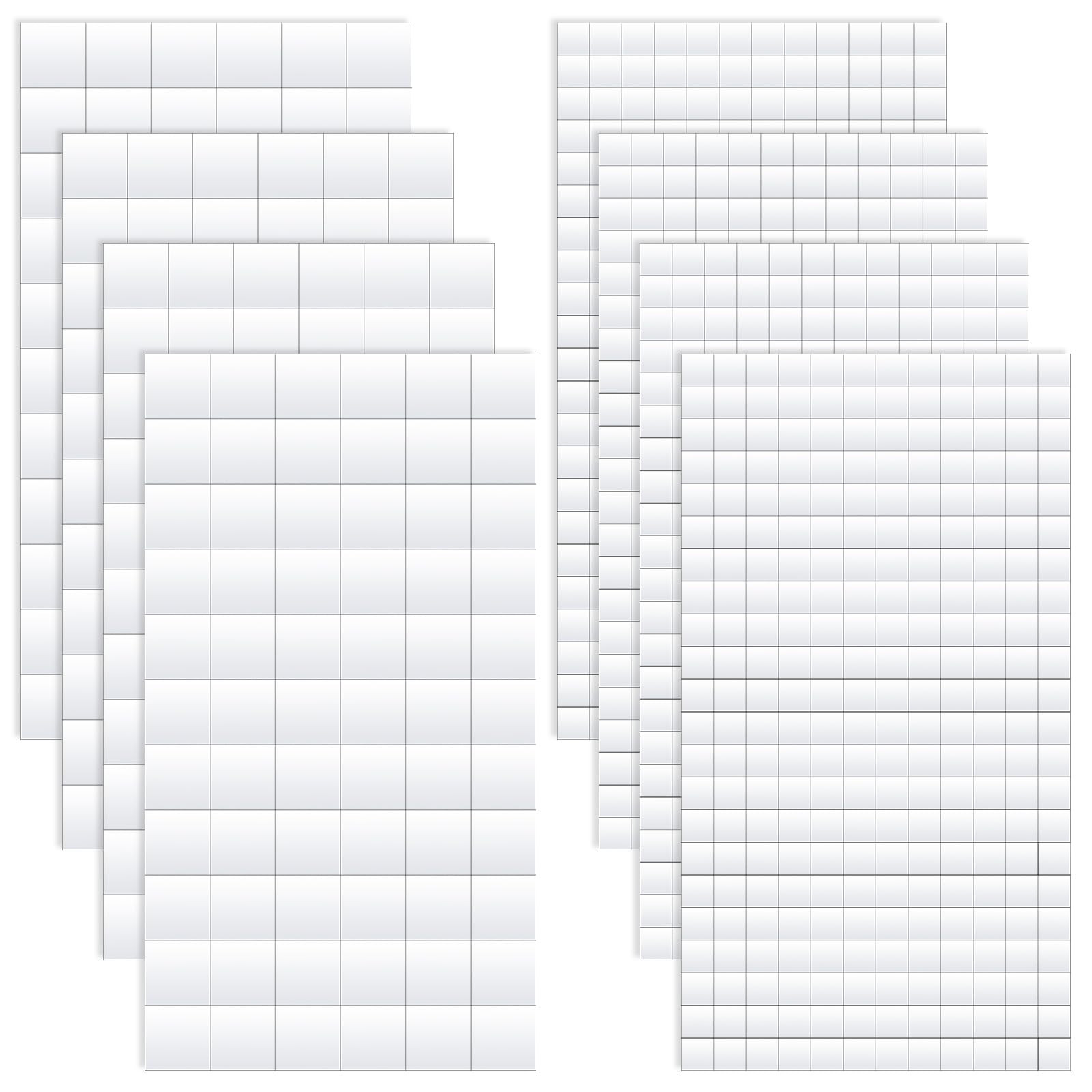 Lusofie 1320Pcs Square Foam Sided Adhesive Sticker Set 3D Pop White 2-Side Foam Tapes Scrapbook S... | Amazon (US)