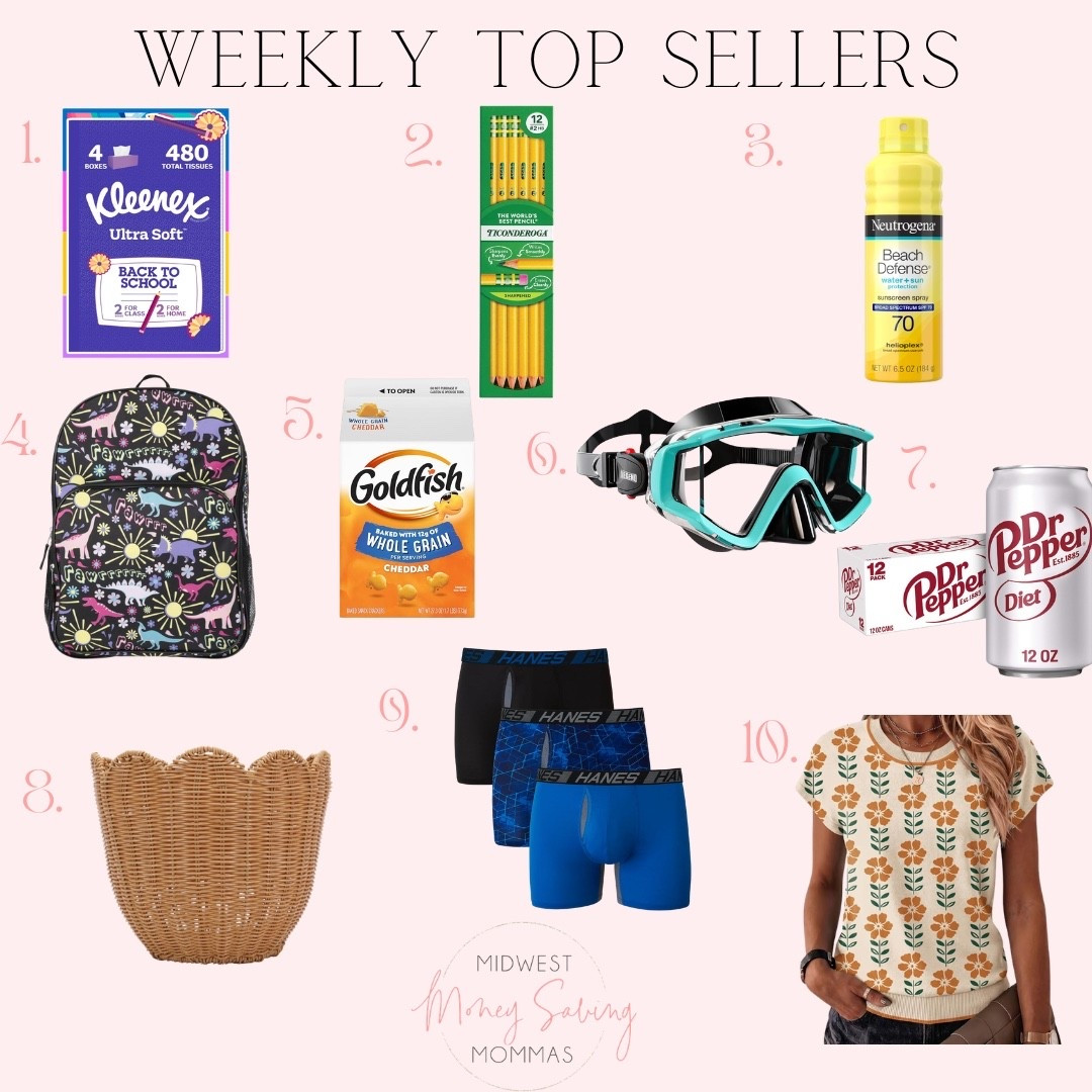 Weekly top sellers!

Best sellers school supplies back to school backpack snacks home decor sunscreen

#LTKmomlife #LTKSeasonal #LTKKids