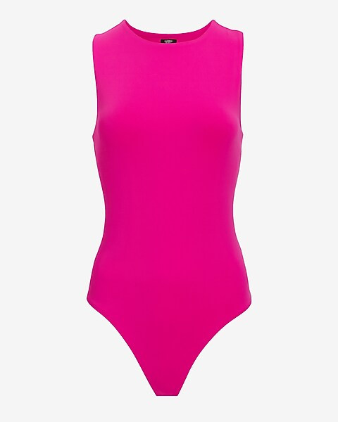 Body Contour High Compression Matte High Neck Thong Bodysuit | Express