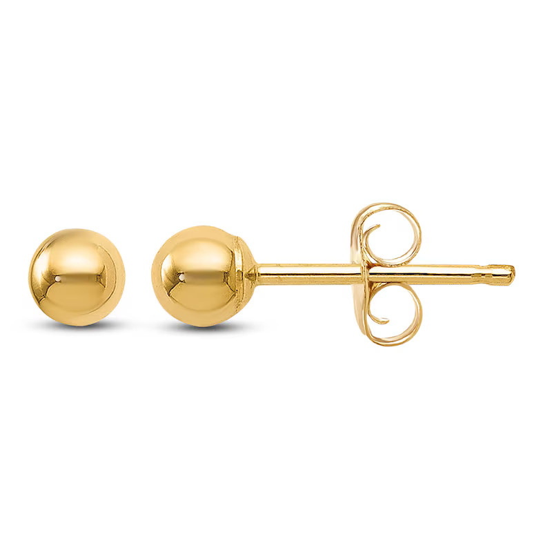 Ball Stud Earrings 14K Yellow Gold 3MM | Jared Jewelers