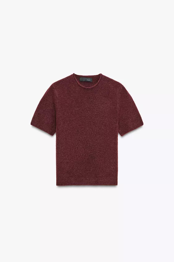SHORT SLEEVE KNIT SWEATER | Zara Canada