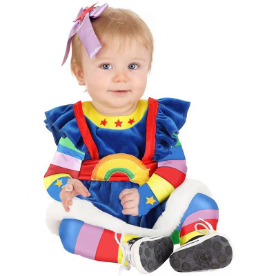 HalloweenCostumes.com 9/12mo Girl Infant Rainbow Brite Halloween Costume | Baby Girl Costumes, Blue/Red/Purple | Target