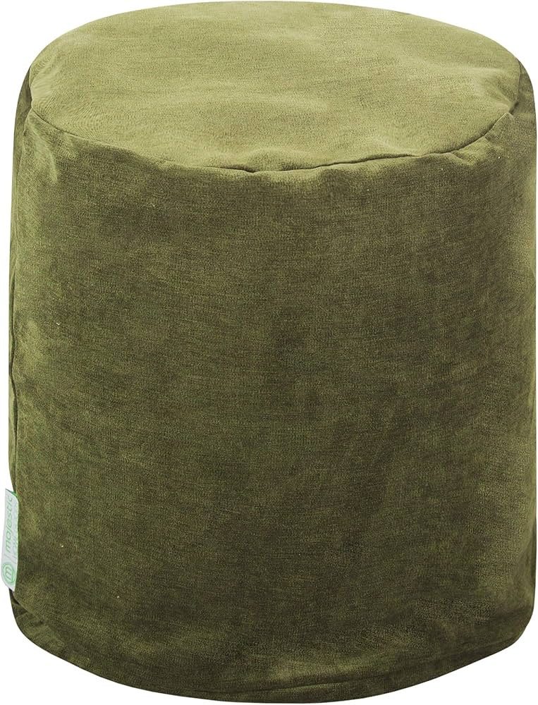 Majestic Home Goods Fern Villa Indoor Bean Bag Ottoman Pouf 16" L x 16" W x 17" H | Amazon (US)