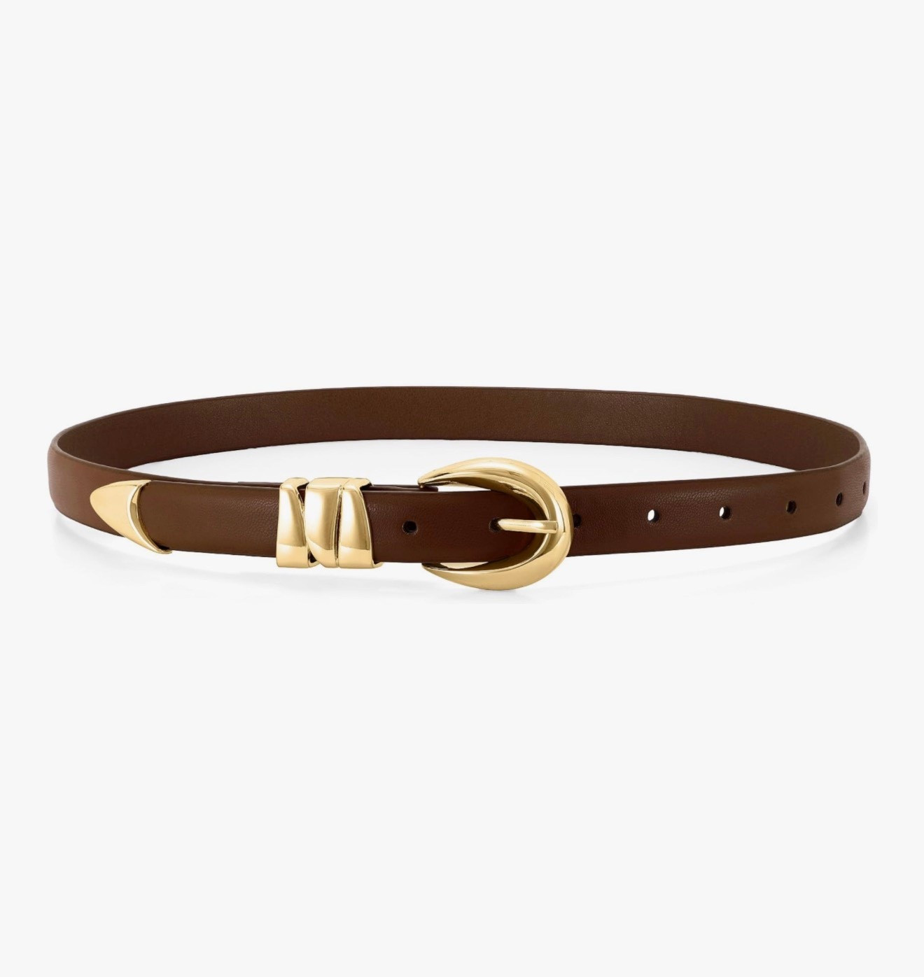 WHIPPY Women Skinny Leather Belt for Jeans Pants Dresses Ladies Fashion Waist Belt with Shiny Gold Buckle

#LTKgrwm #LTKootd #LTKU