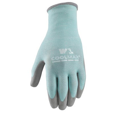 Wells Lamont Coolmax Women's Indoor/Outdoor Knit Work Gloves Black/Gray L 1 pair | Target