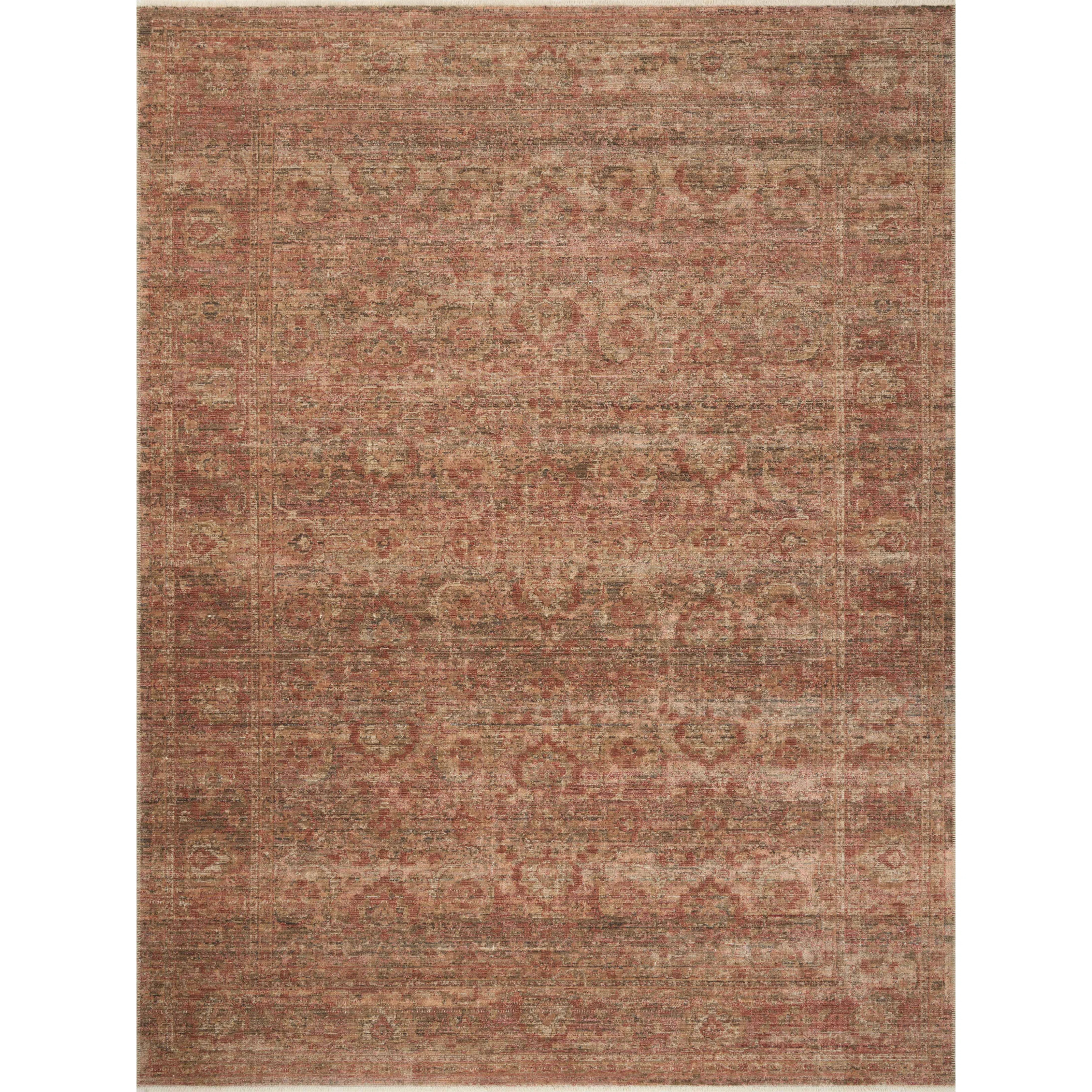 Amber Lewis x Loloi Molly Brick / Bark Area Rug | Wayfair North America