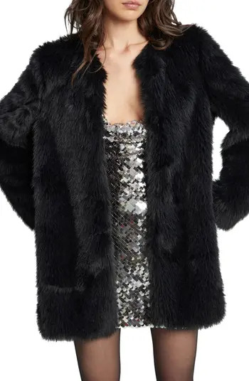 Bardot Logan Faux Fur Coat | Nordstrom | Nordstrom