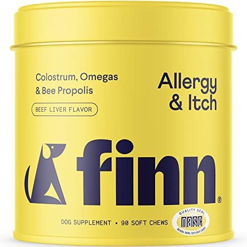 Finn Allergy & Itch Supplement for Dogs | Supports Seasonal Allergies, Itchy Skin, & Immunity | W... | Amazon (US)