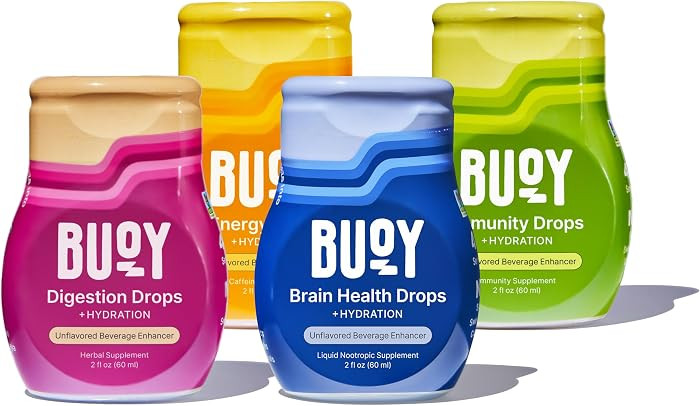 Buoy Electrolyte Drops Variety Pack | Digestion + Brain + Energy + Immunity | No Sugar, No Sweete... | Amazon (US)