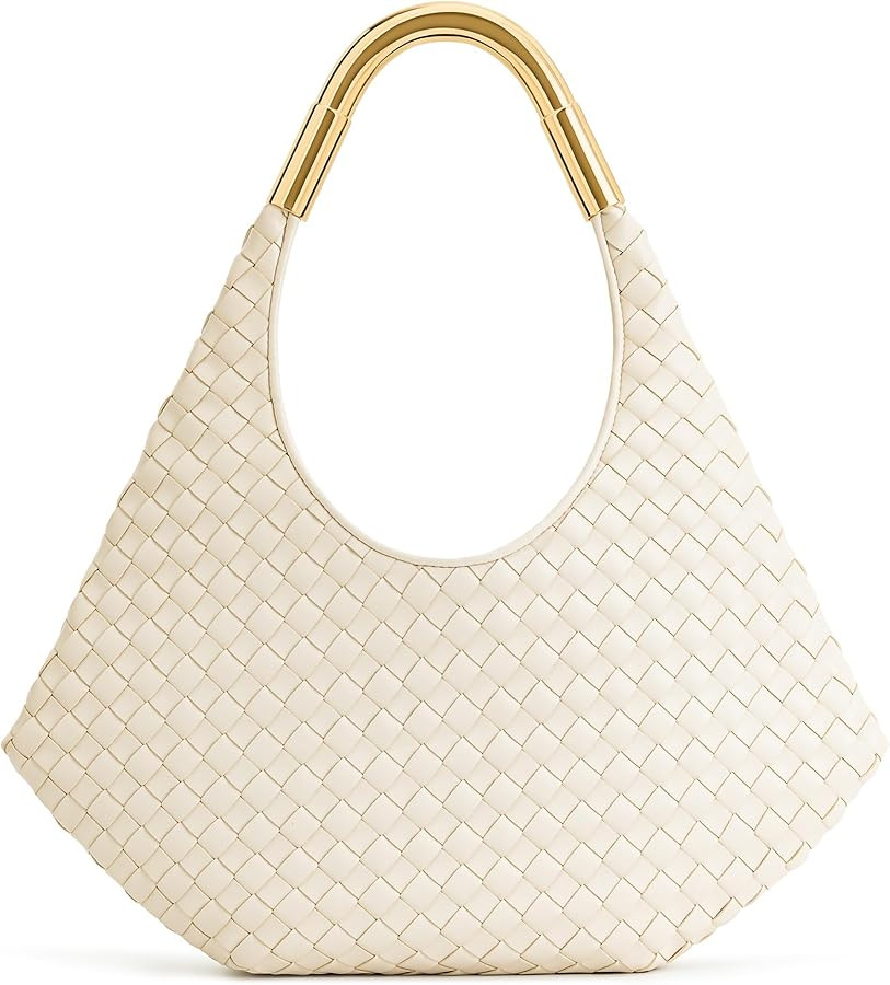 JW PEI Women's Olivia Hand-Woven Metal Handle Hobo Bag | Amazon (US)