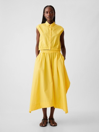 Handkerchief Hem Midi Skirt | Gap (US)
