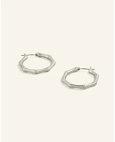 Bamboo Hoop Earrings | Ann Taylor (US)