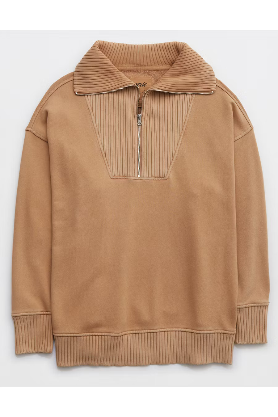 Aerie Down-To-Earth Quarter Zip Sweatshirt | Aerie