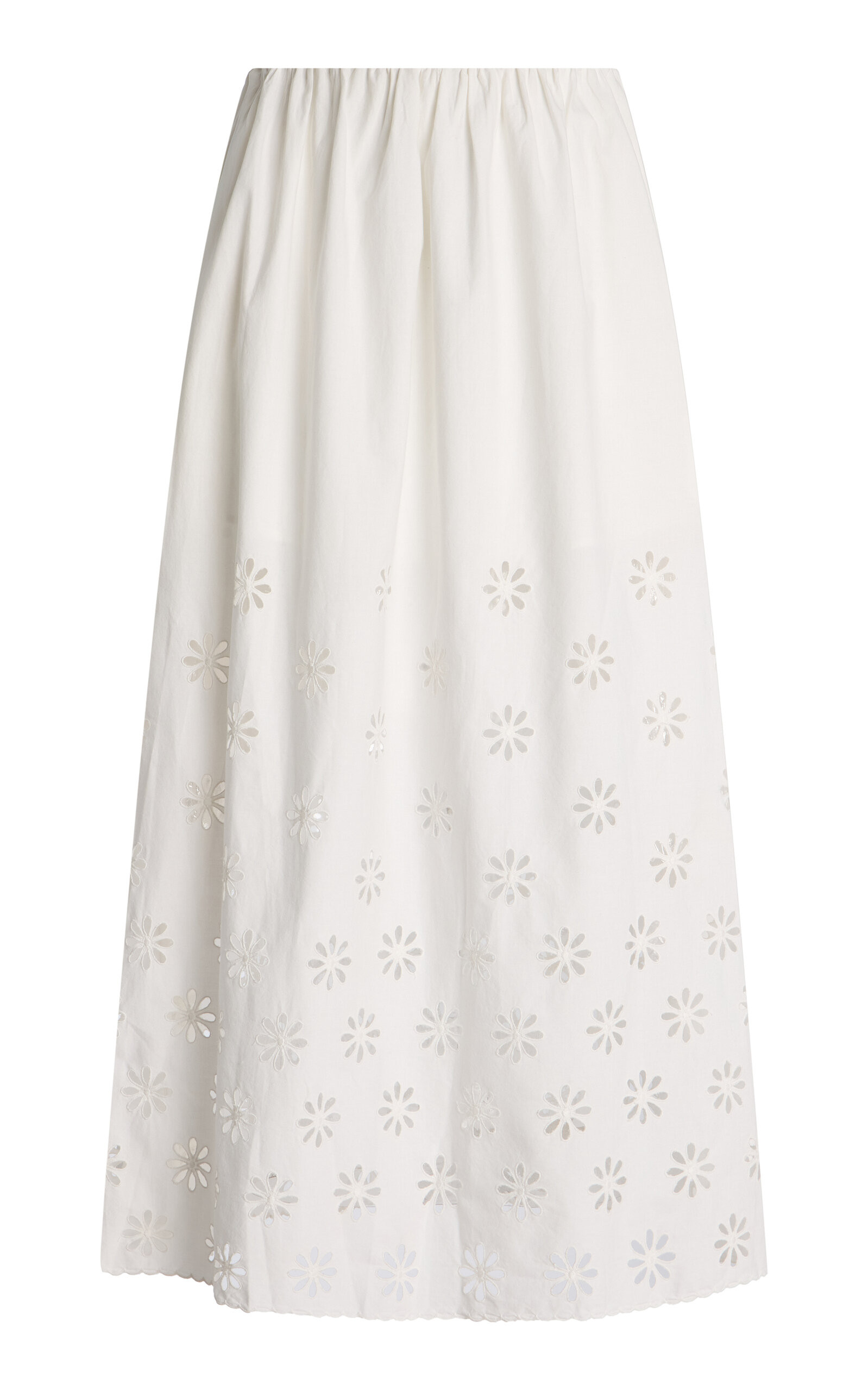 Posse - Exclusive Riviera Cecilia Cotton Maxi Skirt - White - M - Moda Operandi | Moda Operandi (Global)