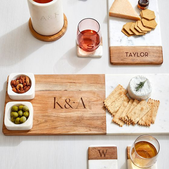 Wood & Marble Charcuterie Board | Mark and Graham