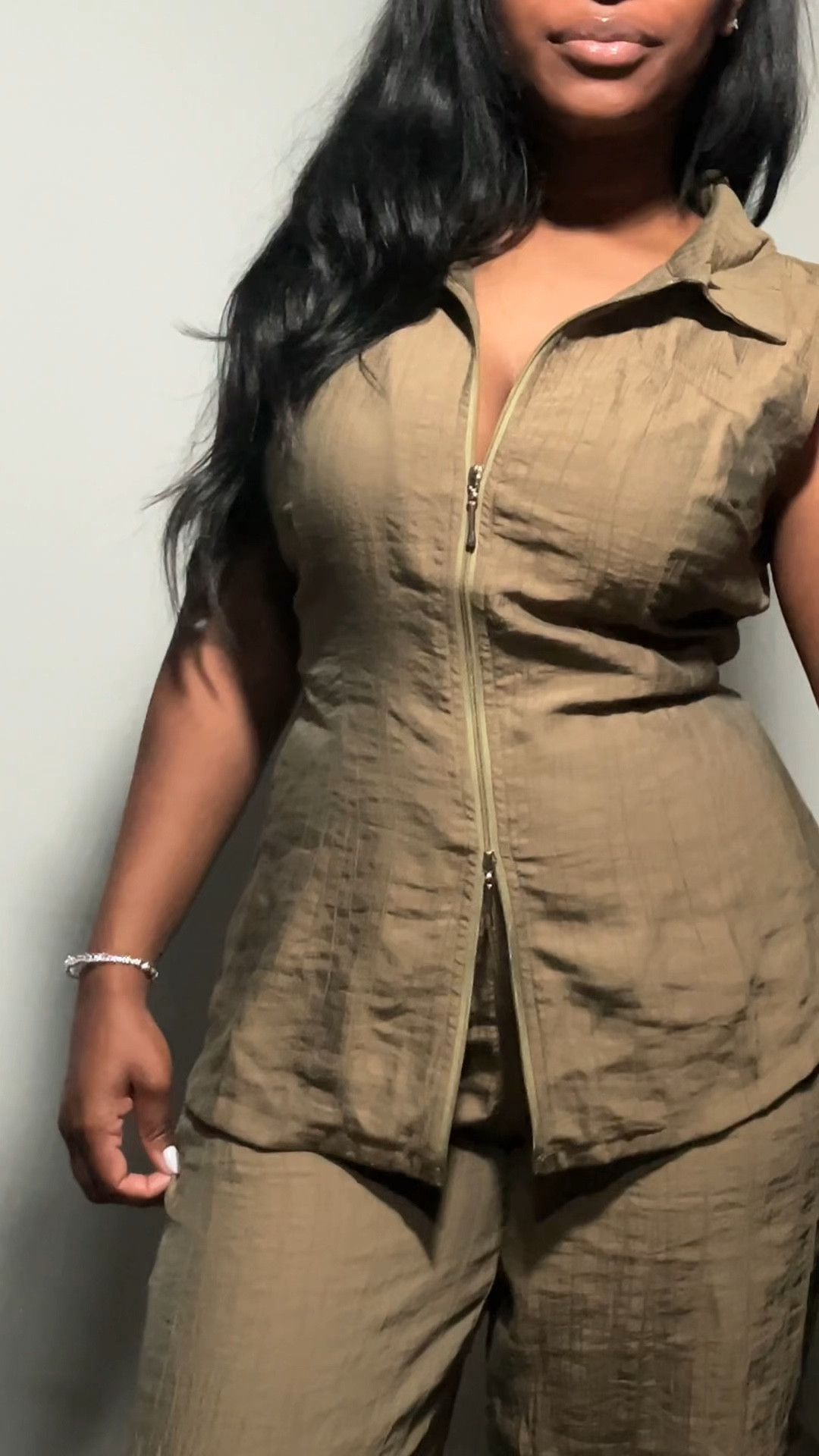 I love this flowy matching set. 
*I got the top and bottoms altered* 
top & bottoms: size 2(S)


#LTKworkwear #LTKunder100 #LTKunder50