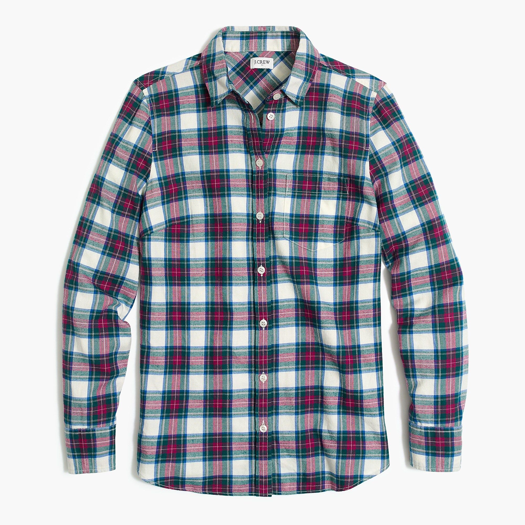 Flannel shirt in boyfriend fit | J.Crew Factory