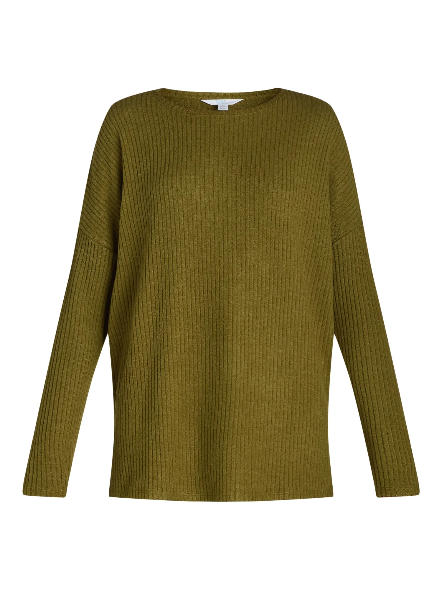 Time and Tru Women's Ribbed Tunic Top, Sizes S-XXXL - Walmart.com | Walmart (US)