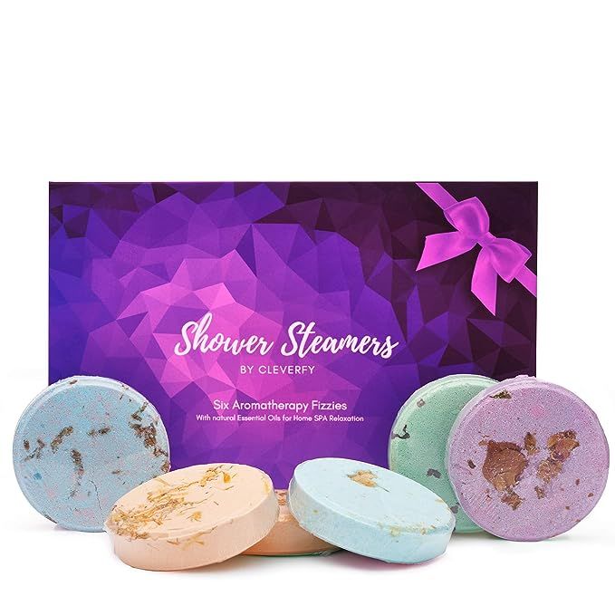 Cleverfy Aromatherapy Shower Steamers - Variety Set Of 6x Shower Bombs With Essential Oils For Re... | Amazon (US)