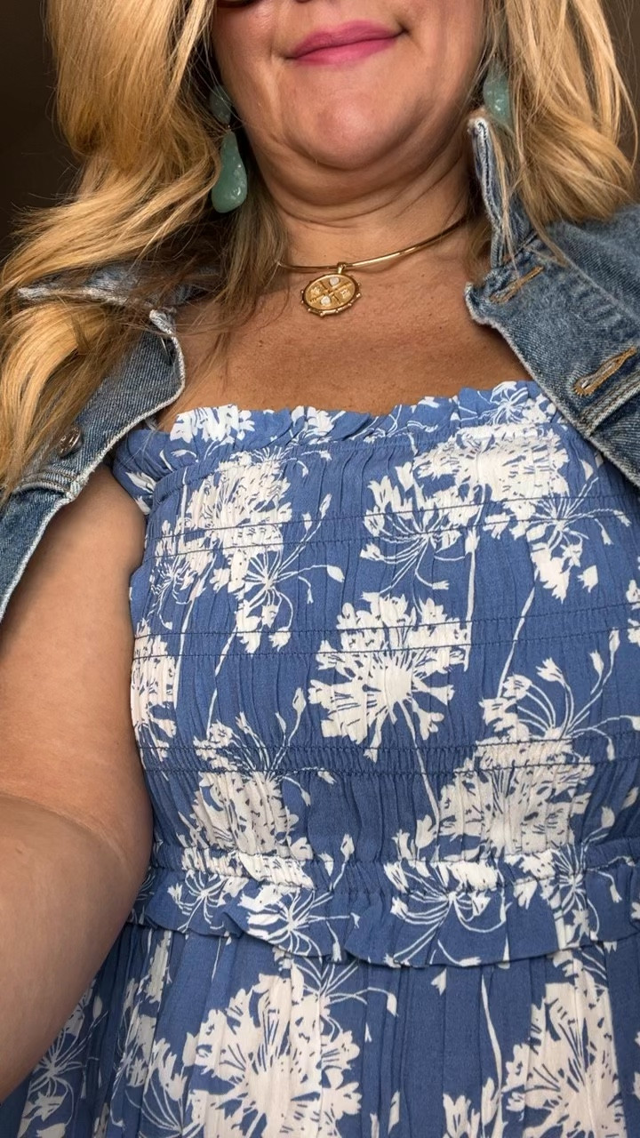  ✨Tap the bell, save and ❤️ for over 40 fashion, midlife style, midsize fashion and luxury looks for less. 


⬇️Sizing information:
Dress (m) (size down if in between sizes.)
Lip color get the hint
Lip liner edge to edge 

Have you ever almost canceled date night…
because nothing was working on your body anymore?

We’ve all stood there… trying on outfit after outfit,
feeling like nothing fits the way it used to.

Not because our bodies are wrong..
but because what used to work… doesn’t anymore.

And no one really tells us what to do next.

That’s why this $39 dress matters.

✔️ The smocked top holds us in without squeezing
✔️ The peplum detail skims over the midsection
✔️ The flowy shape moves with us—not against us

This is what “belly-friendly” actually looks like.

We don’t need to hide.
We don’t need to size up.
We just need pieces that work with our body now 🤍

Helping you look good, feel good 🤍
Lindsey


Follow my LTK @Over40andmidlife on the @shop.LTK app to view this post and get my exclusive app-only content!

#liketkit 
@shop.ltk
https://liketk.it/64rQD

#LTKMidsize #LTKOver40 #LTKPlusSize