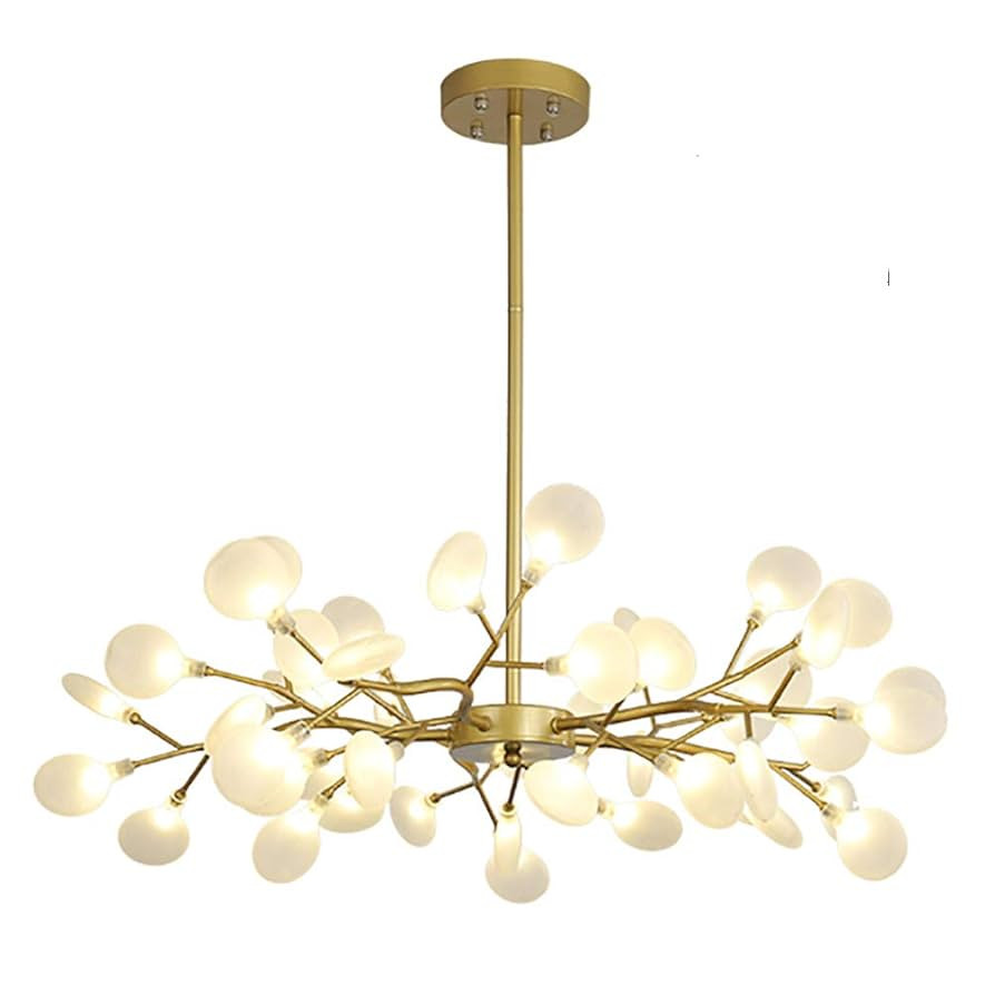 Modern Firefly Sputnik Chandelier,Gold 45-Lights LED Branch Pendant Light with Glass Shade Indoor... | Amazon (US)