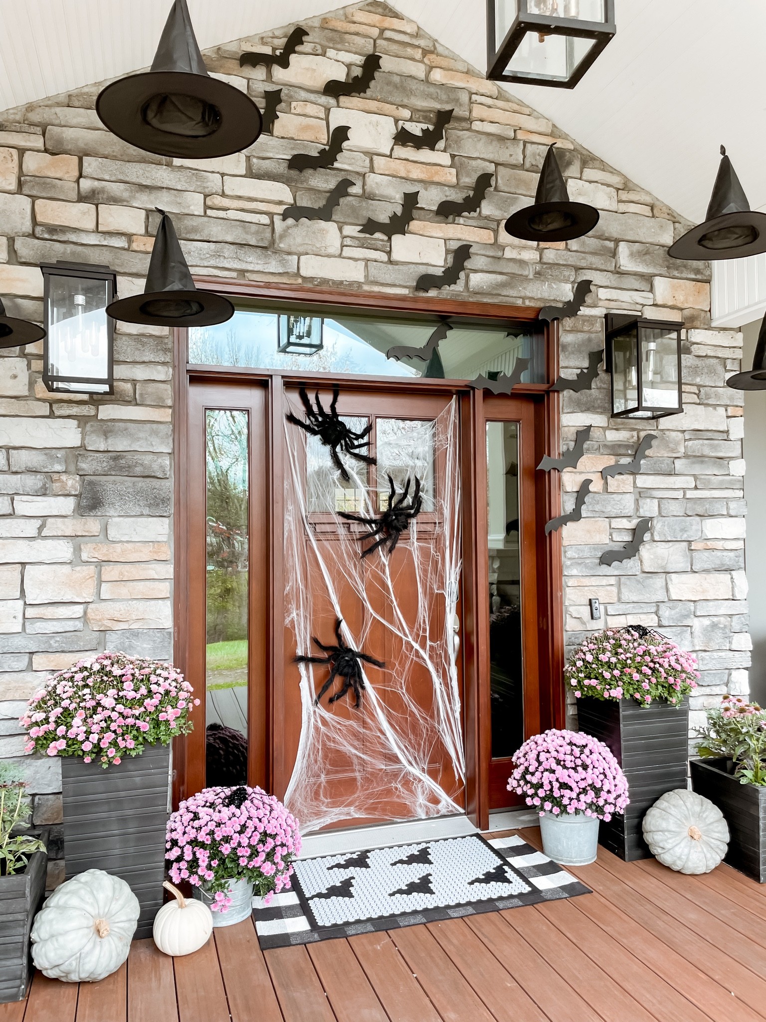 Halloween front porch, witch hats, bats

#LTKhome #LTKSeasonal