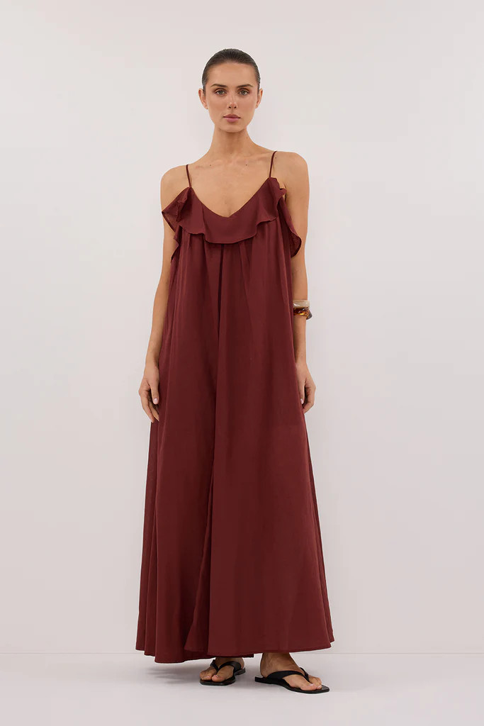 CAPRI SAHARA LINEN BLEND MAXI DRESS | DISSH