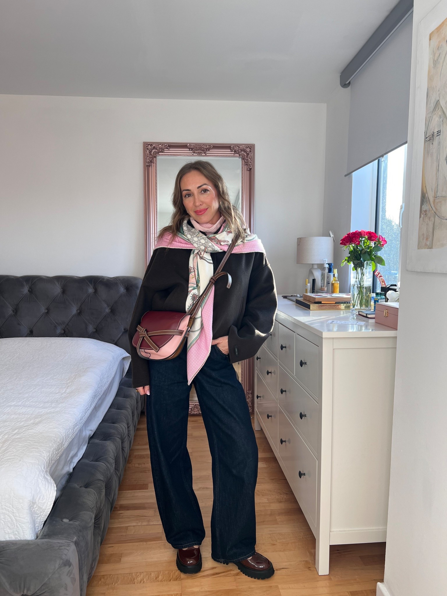 Pink, burgundy and brown 

#LTKstyletip #LTKuk #LTKautumn