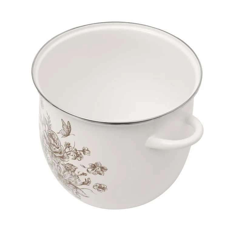 The Pioneer Woman Agatha 12-Quart Enamel on Steel Stock Pot, Brown - Walmart.com | Walmart (US)