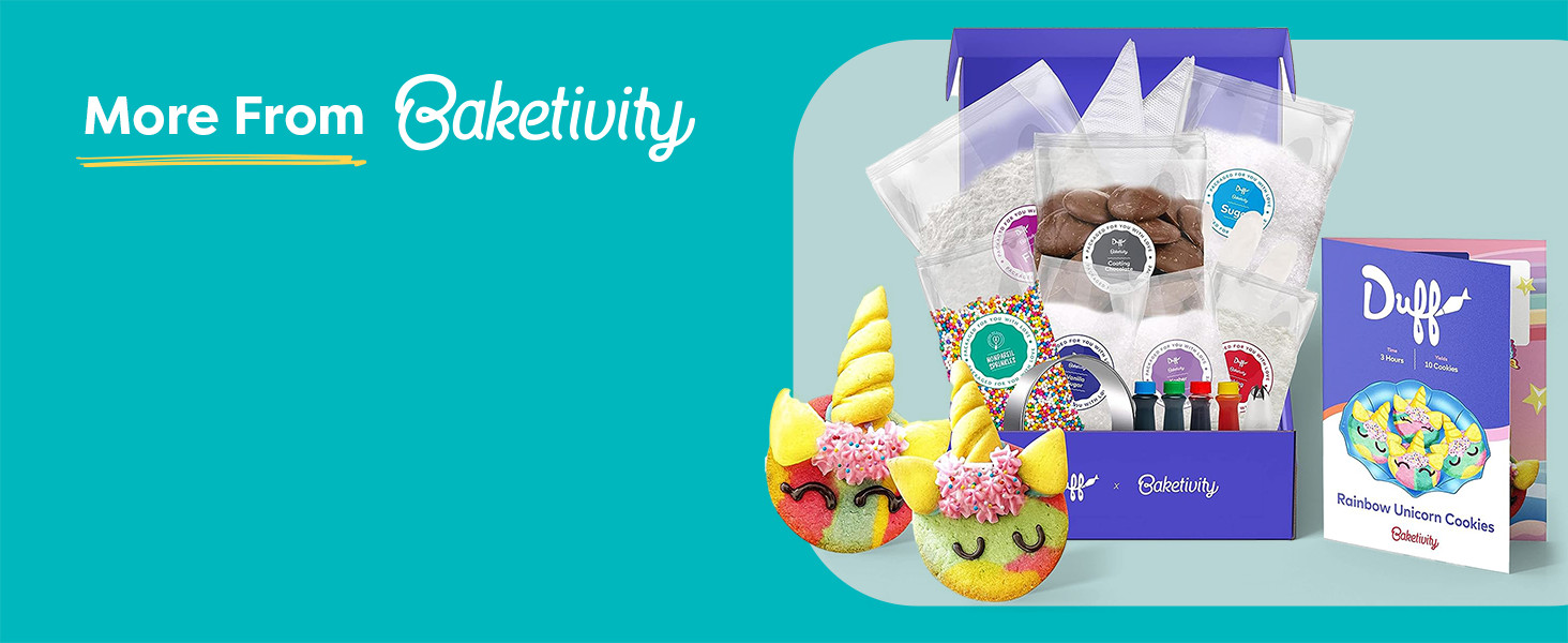 Baketivity DIY Cake Pop Baking Kit for Kids - Premeasured Ingredients, Decorating Supplies | Amazon (US)