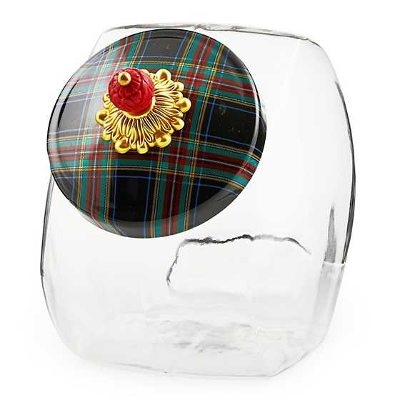 Cookie Jar with Black Tartan Lid | MacKenzie-Childs