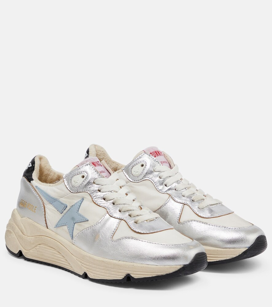 Golden Goose Running Sole metallic leather sneakers | Mytheresa (US/CA)