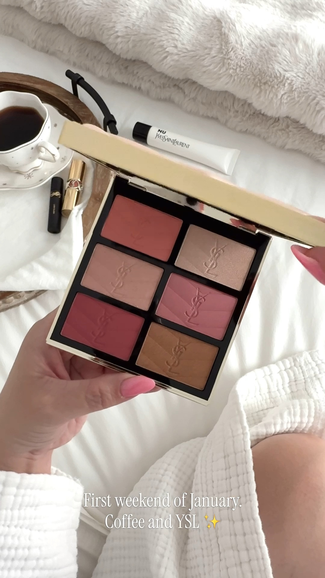 2026 is full of possibilities… starting with YSL in hand.

I’ve been easing into the month with slow mornings, gentle moments, and lots of gratitude. Feeling reflective, calm, and ready to see what this year brings ✨

Did you pick up this holiday palette? Or which palette is your favorite at the moment?

—
@yslbeauty

#YSLBeauty #LuxuryPalette #SoftLuxury #MorningRituals #HolidayPalette





#LTKSeasonal #LTKBeauty #LTKFindsUnder100