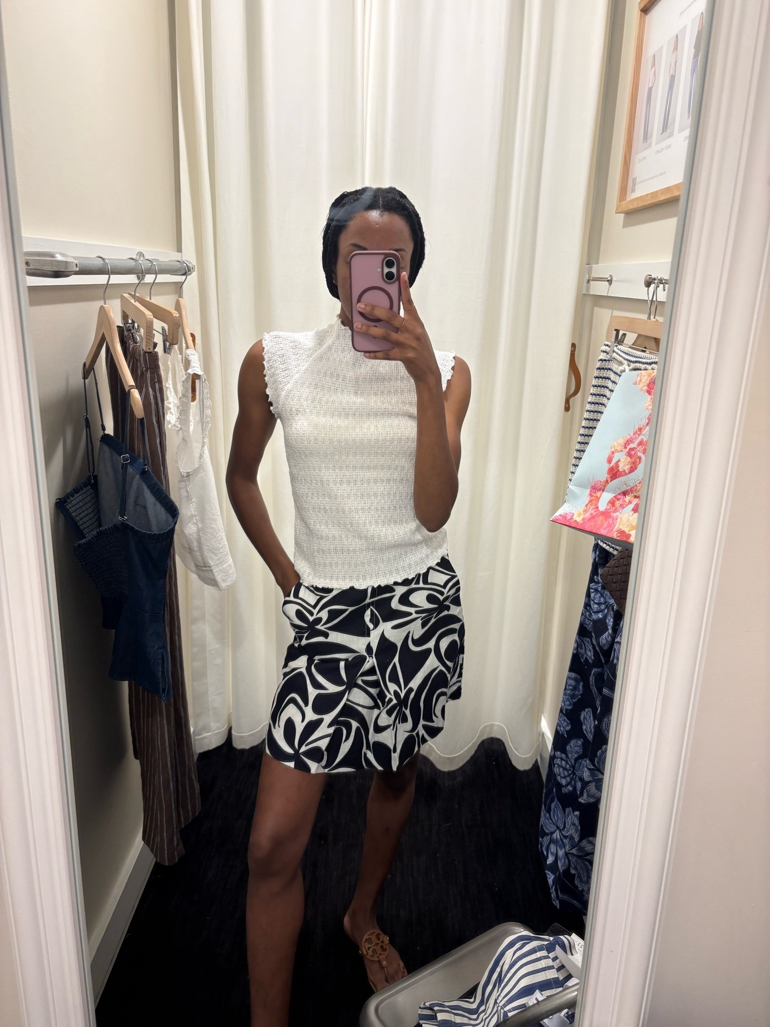 Shop the look here @Madewell ! Wearing a xs in the mock neck tank and 0 in the pleated linen skirt. 

The in-app exclusive event starts 5/15 for four days ONLY.

#LTKxMadewell #LTKootd #LTKSaleAlert
