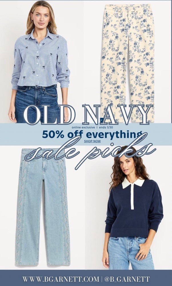50% off eveything (almost) at old navy 

#LTKSaleAlert #LTKValentine #LTKootd