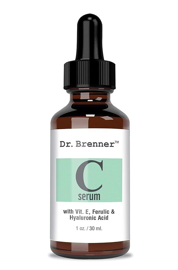 Dr. Brenner Vitamin C Serum 20% Pure L-Ascorbic Acid, Ferulic Acid, Vitamin E and Hyaluronic Acid... | Amazon (US)