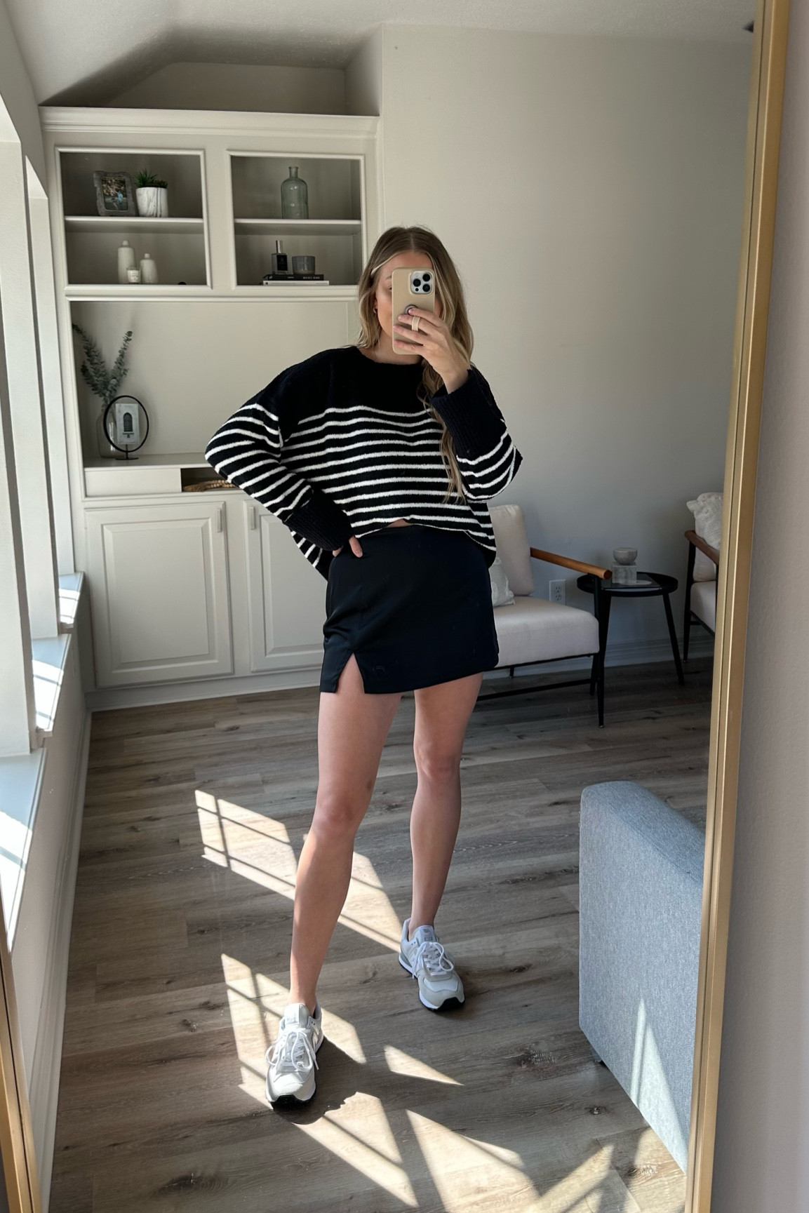 Black Tennis Skirt Outfit Ideas New Balance Rally Skort Outfit