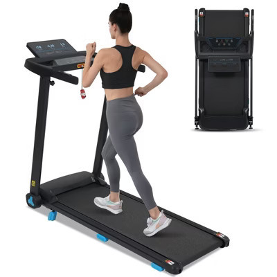 PAGED Treadmill with Incline, Foldable Walking Pad Treadmill with LED Display, Pulse Sensor Monitor, Exercise Equipment for Home, Max 300 LBS, Black | Target