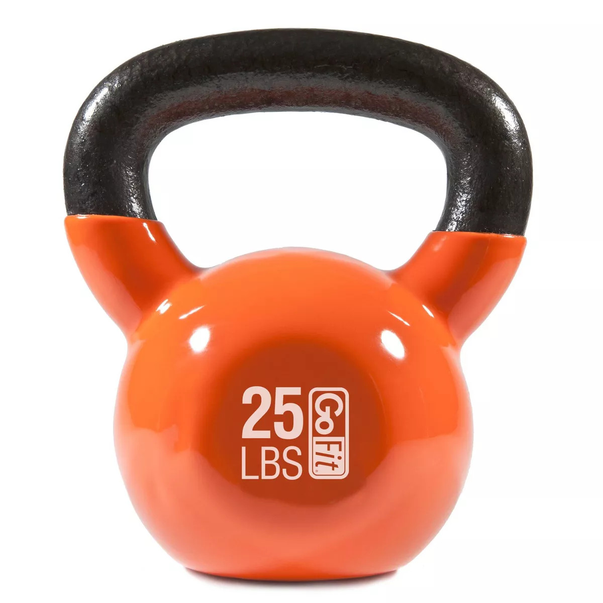 GoFit Classic PVC Kettlebell with DVD and Training Manual - Orange 25lbs | Target