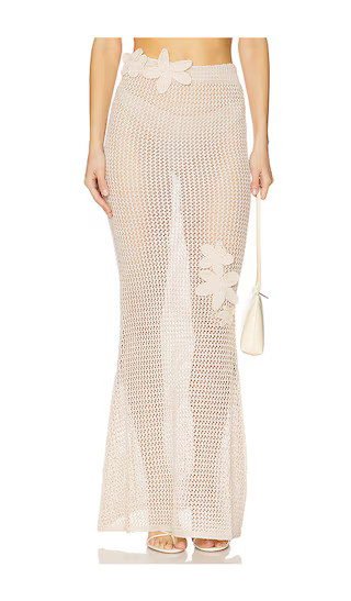 Yoko Skirt in Knitted Sand | Revolve Clothing (Global)