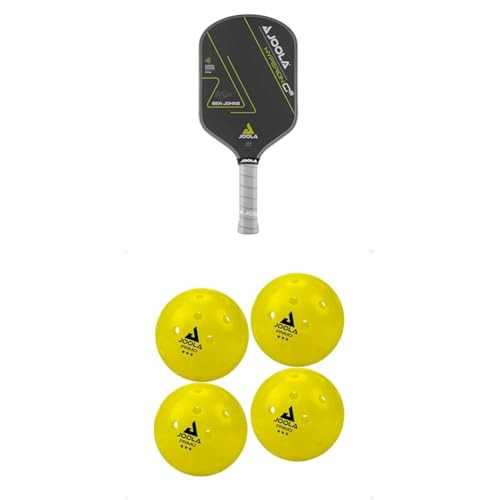 JOOLA Ben Johns Hyperion C2 Pickleball Paddle - Aero-Curve Shape w/Charged Surface Tech for Pop & Power, USAPA Approved + JOOLA Primo Indoor/Outdoor Pickleball Balls | Amazon (US)