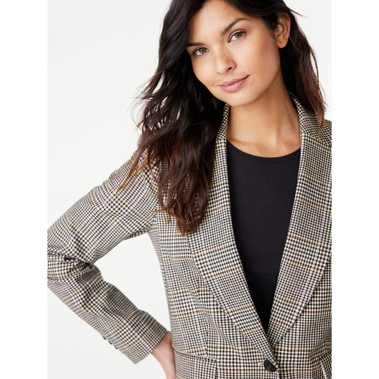 Free Assembly Women's Slim Single-Breasted Blazer, Sizes XS-XXL | Walmart (US)